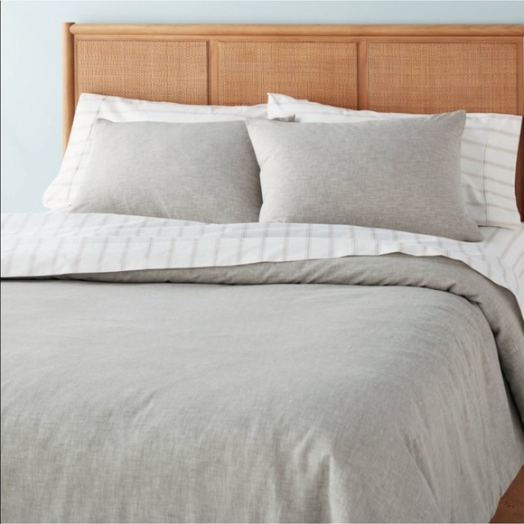 Hearth & Hand Bedding New Hearth Hand Duvet Cover Linen Blend Set